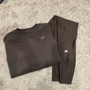 ALO Yoga Men's Dark Brown Joggers